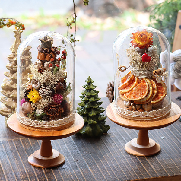 静岡市葵区鷹匠お花屋さんアランデコのワークショップ・クリスマスツリー制作